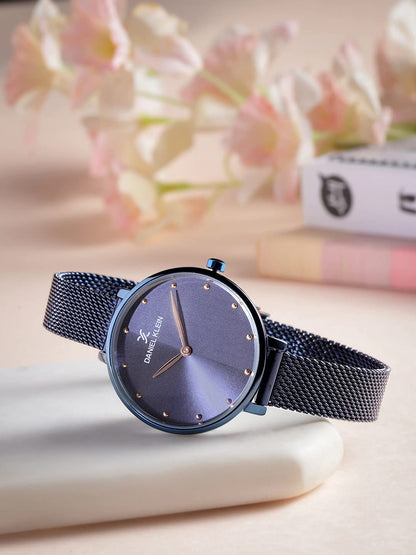 Daniel Klein Analog Blue Dial and Band Women's Stainless Steel Watch-DK11421-7 