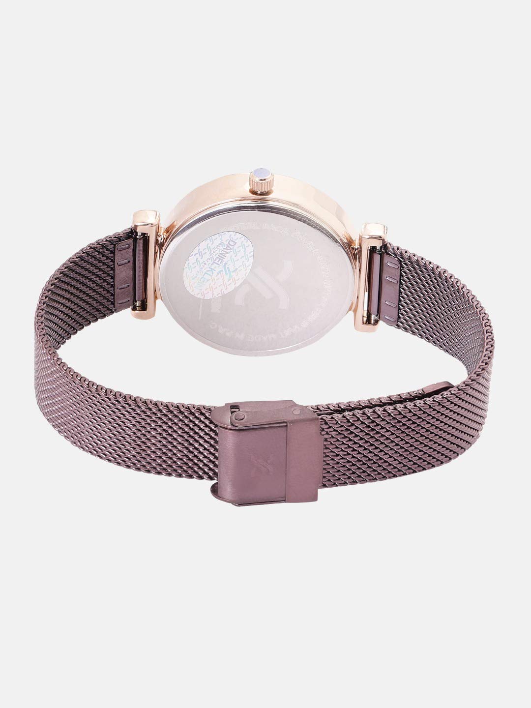 Daniel Klein Metal Analog Dial Women's Watch- Dk11873-4, Dial Color-Magenta, Magenta Band 