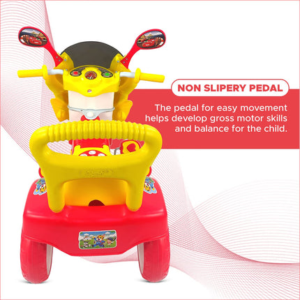 Dash Victor Tricycle for Kids, Baby Cycle, Kids Cycle, Tricycle for Kids for 2 Years to 5 Years with Under Seat Storage, Light and Music (Capacity 30Kg | Red) 