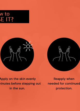 Deconstruct Brightening Sunscreen for Dry Skin with SPF 50+ | 8 hours Long Lasting Dewy Sunscreen | Water Resistant, No White Cast, Quick Absorbing | For Women and Men | 50gm 