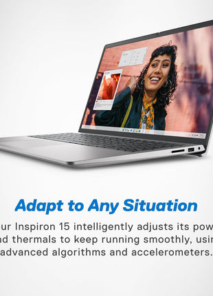 Dell 15DC15250, Intel Core i5 13th Gen - 1334U, 16GB RAM, 1TB SSD, FHD 15.6"/39.62 cm, Windows 11, MSO'24, Silver, 1.62kg, Backlit Keyboard, 15 Month McAfee, Thin & Light Laptop 