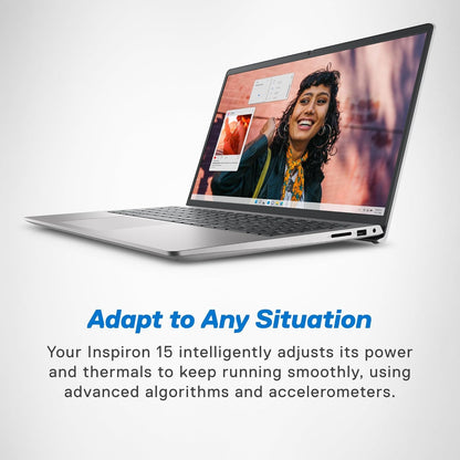 Dell 15DC15250, Intel Core i5 13th Gen - 1334U, 16GB RAM, 1TB SSD, FHD 15.6"/39.62 cm, Windows 11, MSO'24, Silver, 1.62kg, Backlit Keyboard, 15 Month McAfee, Thin & Light Laptop 
