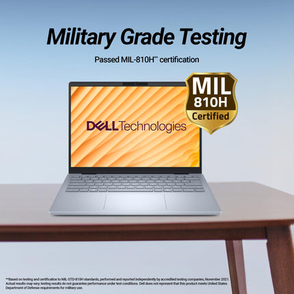 Dell DB14255, R5-340 AI Processor, 16GB LPDDR5X, 512GB SSD, FHD Plus 14"/35.56 cm, Win11+MSO 2024, Ice Blue, 1.52 Kg, 300 Nits IPS Display, AMD Radeon Graphics, Backlit+FPS Keyboard AI Powered Laptop 
