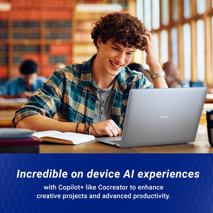 Dell DB16255, R5-340 AI Processor, 16 GB LPDDR5X, 512 GB SSD, 16" (40.64 cm) FHD Plus, Win11+MSO 2024, Ice Blue, 1.83 Kg, AMD Radeon™ Graphics, 300 Nits IPS, Backlit+FPS Keyboard, AI Powered Laptop 