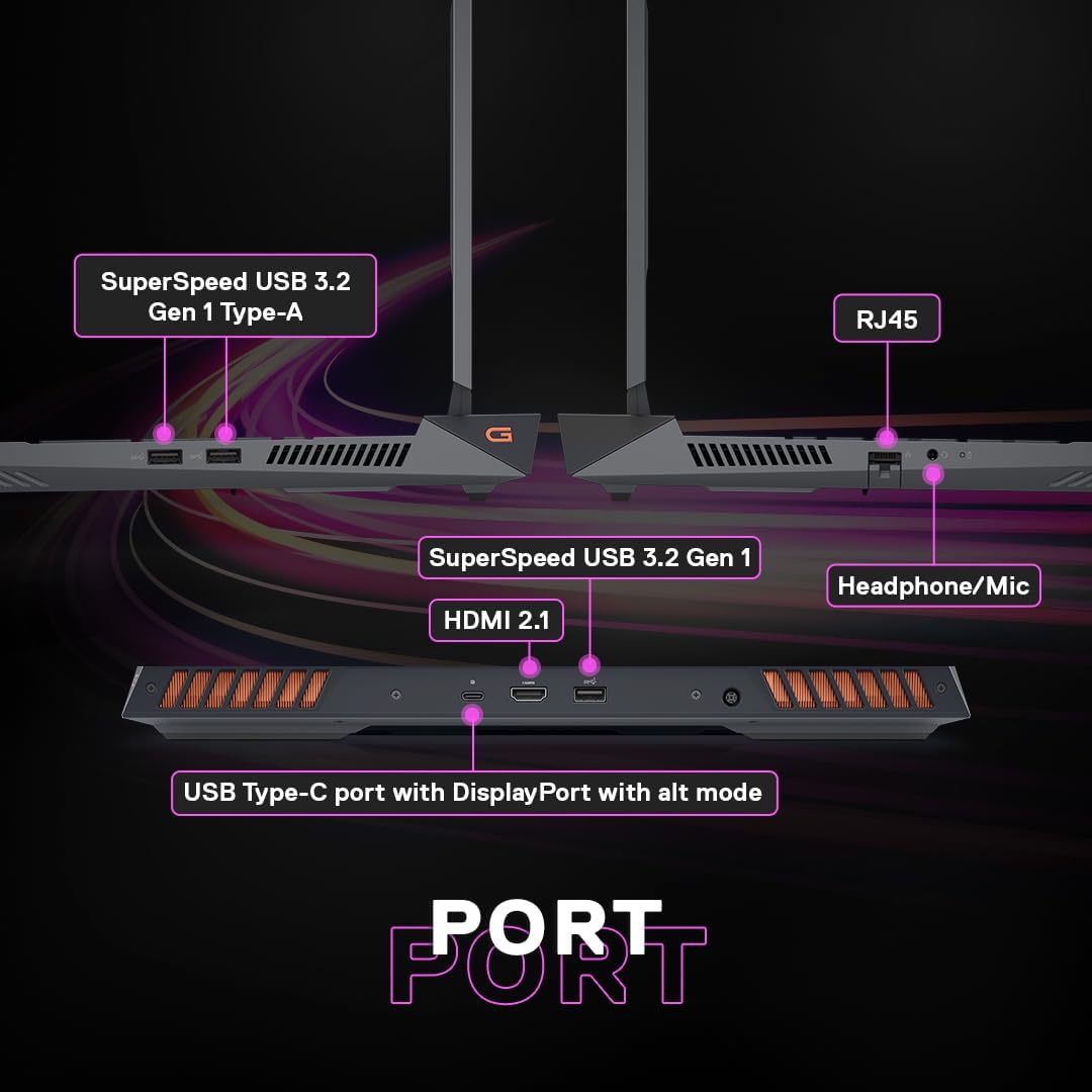Dell {Smartchoice} G15-5530 Core i5-13450HX| NVIDIA RTX 3050, 6GB (16GB RAM|1TB SSD, FHD|Window 11|MS Office' 21|15.6" (39.62cm)|Dark Shadow Grey|2.65Kg|Gaming Laptop 