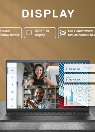 Dell [Smartchoice] Windows 11 Home 3520 Laptop, Intel Core i3-1215U, 12Th Gen (8GB RAM /512GB SSD /Window 11 /MS Office' 21 /15.6"(39.62 Cm) FHD Display /15 Month Mcafee /Black /1.69Kg Thin & Light 