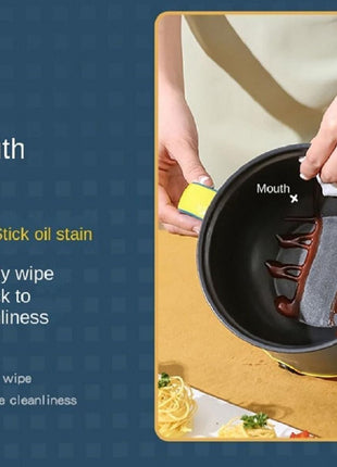 Diamond World 1.8 Litre Electric Multi Cook Kettle Cooker 600W Inner Non-Stick with Stainless Steel Steamer Glass Lid Base Cooking Pot Noodle Maker Egg Boiler hot Pot Vegetable and Rice & Pasta Travel 