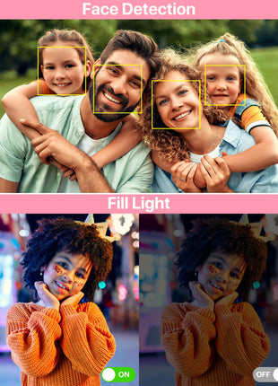 Digital Camera 1080P FHD Compact Digital Camera 44MP Portable Mini Small Photo Camera with 2.4" LCD Screen, 16X Digital Zoom and 1 Battery Vlogging Camera for Kids, Girls, Boys-Pink 