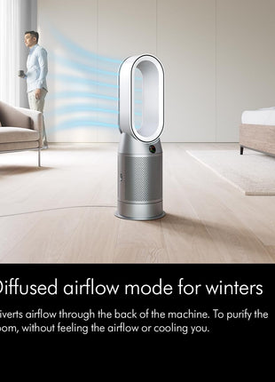 Dyson Purifier Hot+Cool Air Purifier with heater, HEPA+Activated Carbon Filter, Wi-Fi Enabled, HP07 (White) 