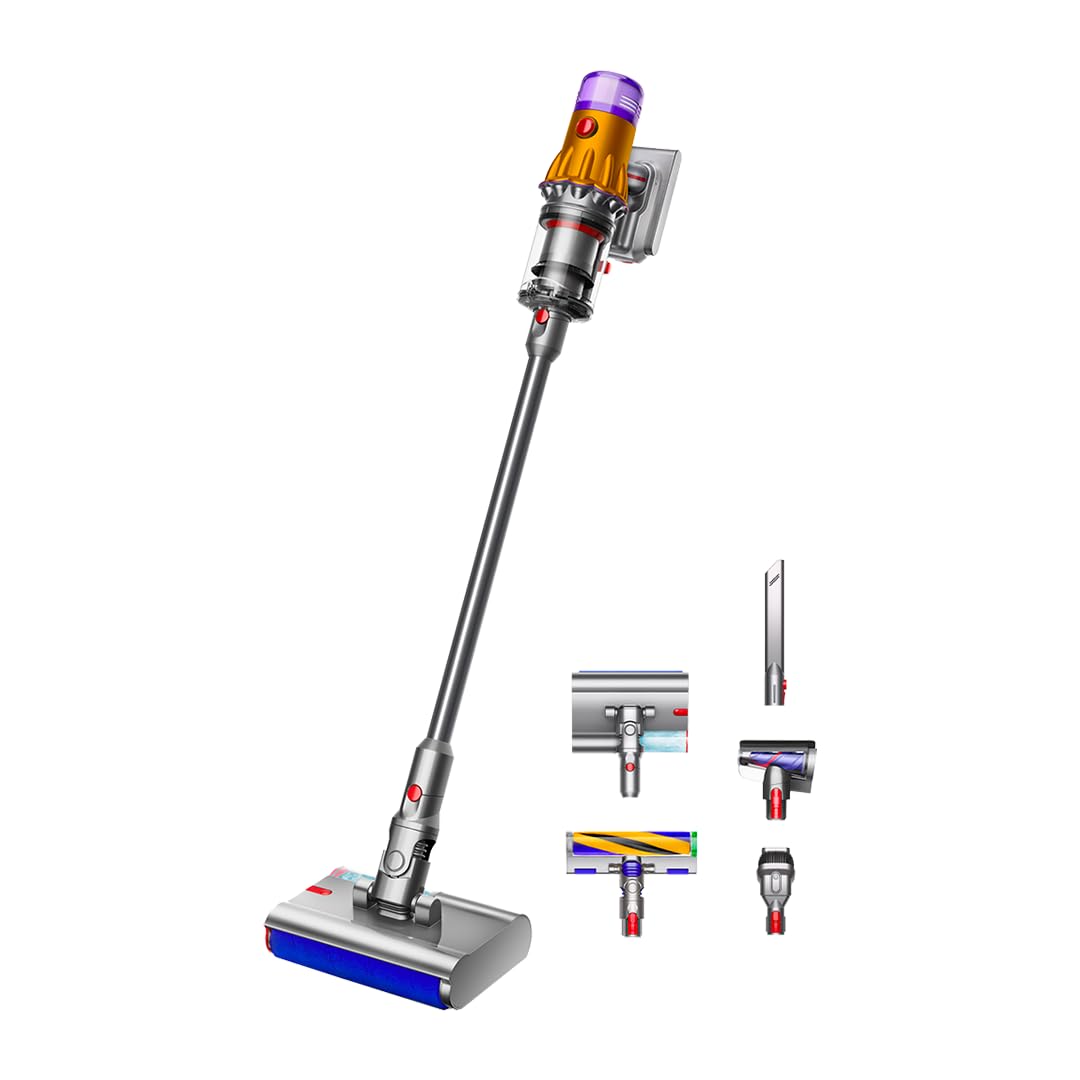Dyson V12S Detect Slim Submarine Wet And Dry Hepa Filter Vacuum Cleaner, 1 Count, 350Ml, Yellow 