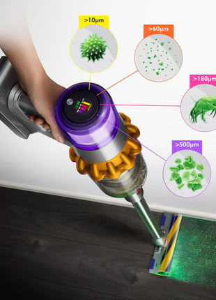 Dyson V15 Cartridge Detect Intelligent Cord-Free Vacuum Cleaner, Yellow 