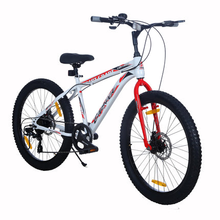 EAST COAST Carnage 24T Cycle with 7 Speed Gear (9years to 13 Years Big Kids), Rigid, 16 Centimeters, White 