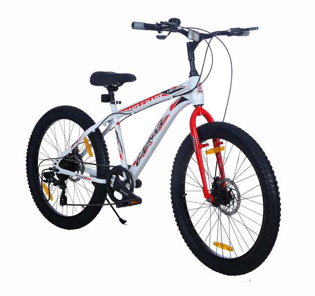 EAST COAST Carnage 24T Cycle with 7 Speed Gear (9years to 13 Years Big Kids), Rigid, 16 Centimeters, White 
