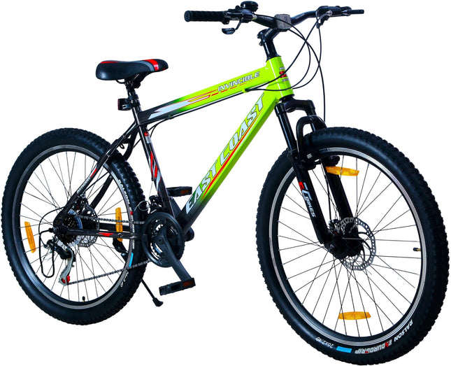 EAST COAST Kids Invincible PRO 21 Speed Cycle/Hardtail 26 T Mountain Bike 21 Gear Green, 18.5 Centimeter 