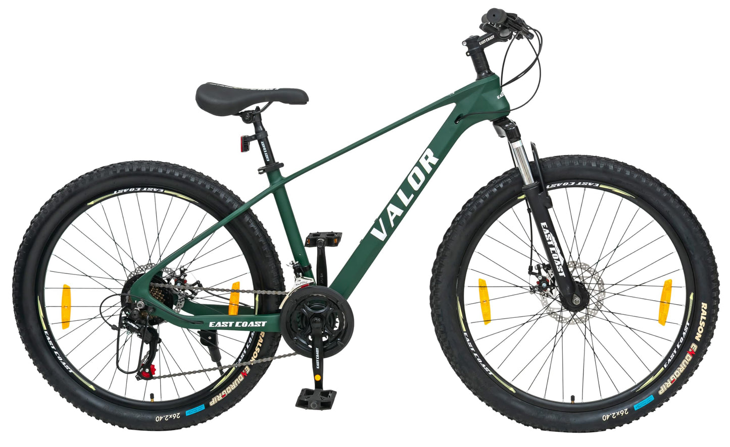EAST COAST Valor 26T Cycle for Men, Women, Adults with Magnesium Frame, Without Carrier (Black) 