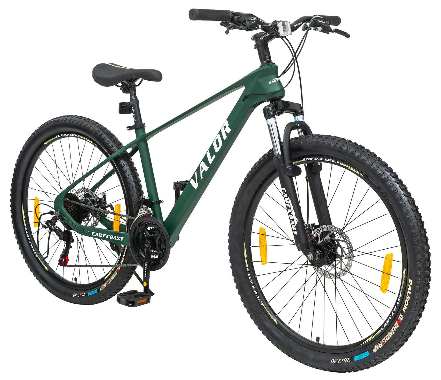 EAST COAST Valor 26T Cycle for Men, Women, Adults with Magnesium Frame, Without Carrier (Black) 