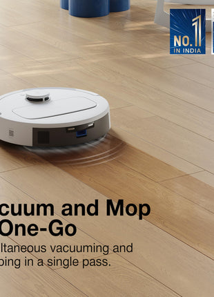 ECOVACS DEEBOT N30 Plus White 2 in 1 Robot Vacuum & Mop, 2025 New Launch, Multi-Cyclone Auto-Empty Station, 10000 Pa Suction, 5200mAh Battery, Covers 3500+sq ft, Zero Tangle 2.0, Advanced TrueMapping 