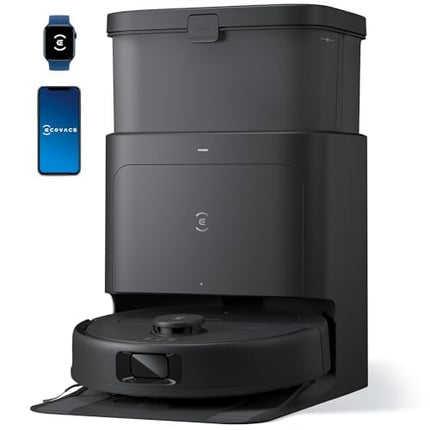 ECOVACS DEEBOT N30 Pro Omni Robot 2-in-1 Vacuum and Mop,10000 Pa Suction, TruEdge Adaptive Edge Mopping, ZeroTangle 2.0 Technology, Hot Air-Drying, Self-Emptying, Auto-Lift Mopping, Wet & Dry cleaning 