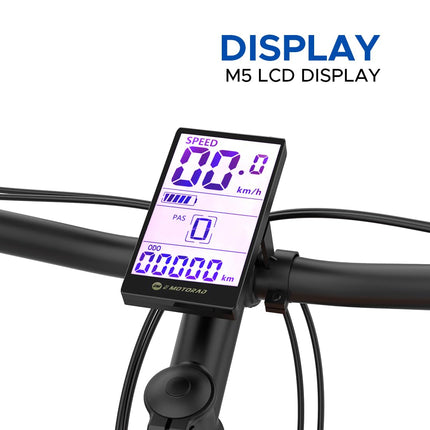 EMotorad T-REX AIR Unisex Electric Bicycle Sturdy High Tensile Steel Frame 250W BLDC Motor Front Suspension 7 Speed Shimano Gears (Orange Blaze, 27.5" Wheel) 