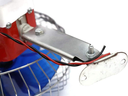 ERH INDIA 12 Volts DC Oscillating Portable Fan Directly Run Through Solar Panel or Any 12 Volts Battery Car Interior Fan, Blue 1 Piece 