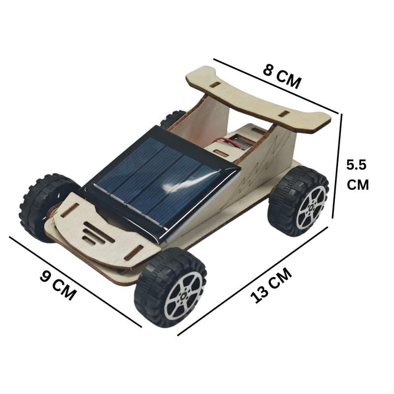 ERH India DIY Solar Panel Cell Toy Car Kit Science Project Experiment Working Model for School Students Kids 