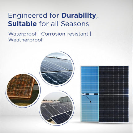 Eastman EBP550W - 550W Bi-Facial, Non-DCR Solar Panel (Pack of 2) Suitable for Homes, Offices & Shops | 10 Years Product Warranty | 25 Years Performance Warranty | 20% More Module Efficiency 