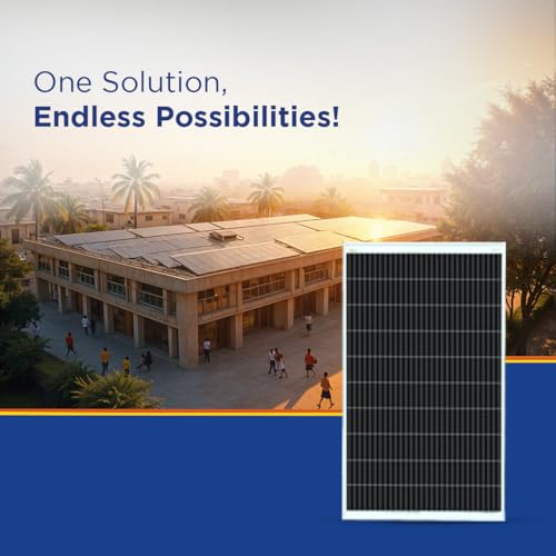 Eastman EMP50W - 50W Mono Perc Non-DCR Solar Panel (Pack of 1) Suitable for Home, Office & Shops | 10 Years Product Warranty | 25 Years Performance Warranty | Superior Low Light Performance 