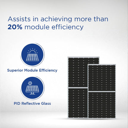 Eastman ETP550W - 550W Mono Perc, Half Cut, Non-DCR Solar Panel (Pack of 2) Suitable for Home, Office & Shops | 10 Years Product Warranty | 25 Years Performance Warranty | 20% More Module Efficiency 