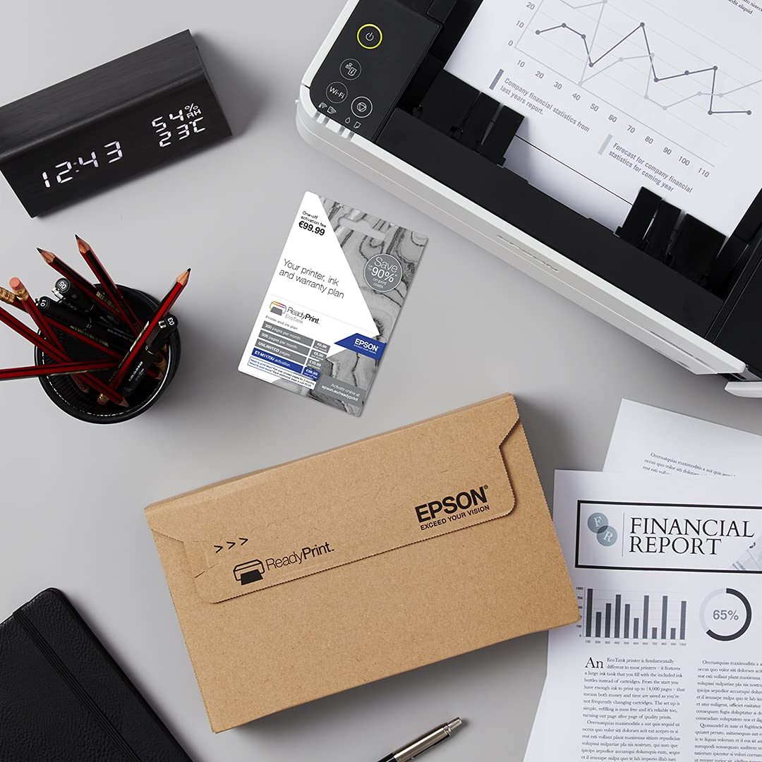 EcoTank ET-M1170 A4 Monochrome Printer with Ink Tank and Wi-Fi 