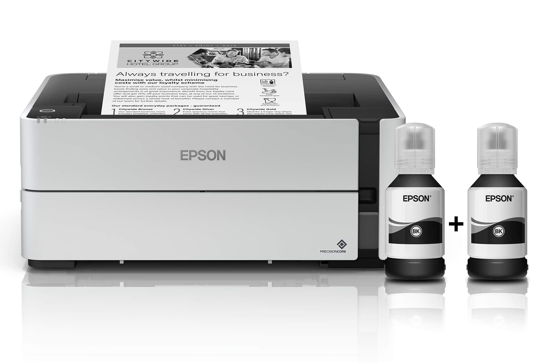 EcoTank ET-M1170 A4 Monochrome Printer with Ink Tank and Wi-Fi 
