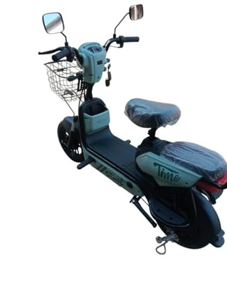 Electric Scooter for Adult’s Commuter with TNE Rechargeable Battery, No RTO Registration or DL Required, 60kms Range & 25kmph Power by 250W Motor, Comfortable Wider Deck E-Bike (Green) 