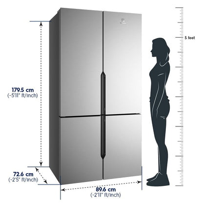 Electrolux 564L Inverter French Door Refrigerator With GreenZone EvenTemp 