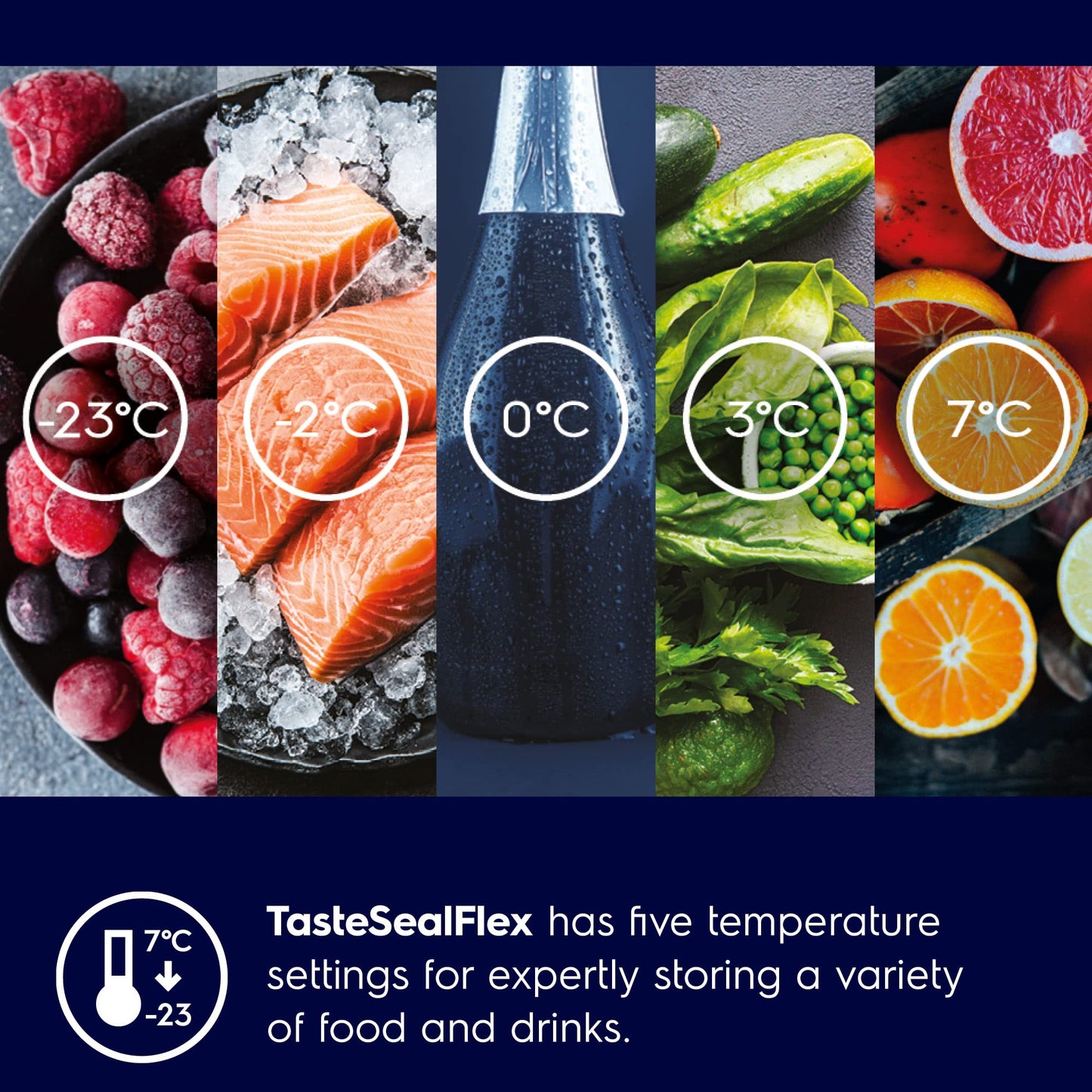Electrolux 680L Frost Free Inverter French Door Refrigerator, TasteSealFlex, TwinTech Cooling System, Glossy Dark Grey Stainless Steel, UltimateTaste 900, EQE6879A-B 