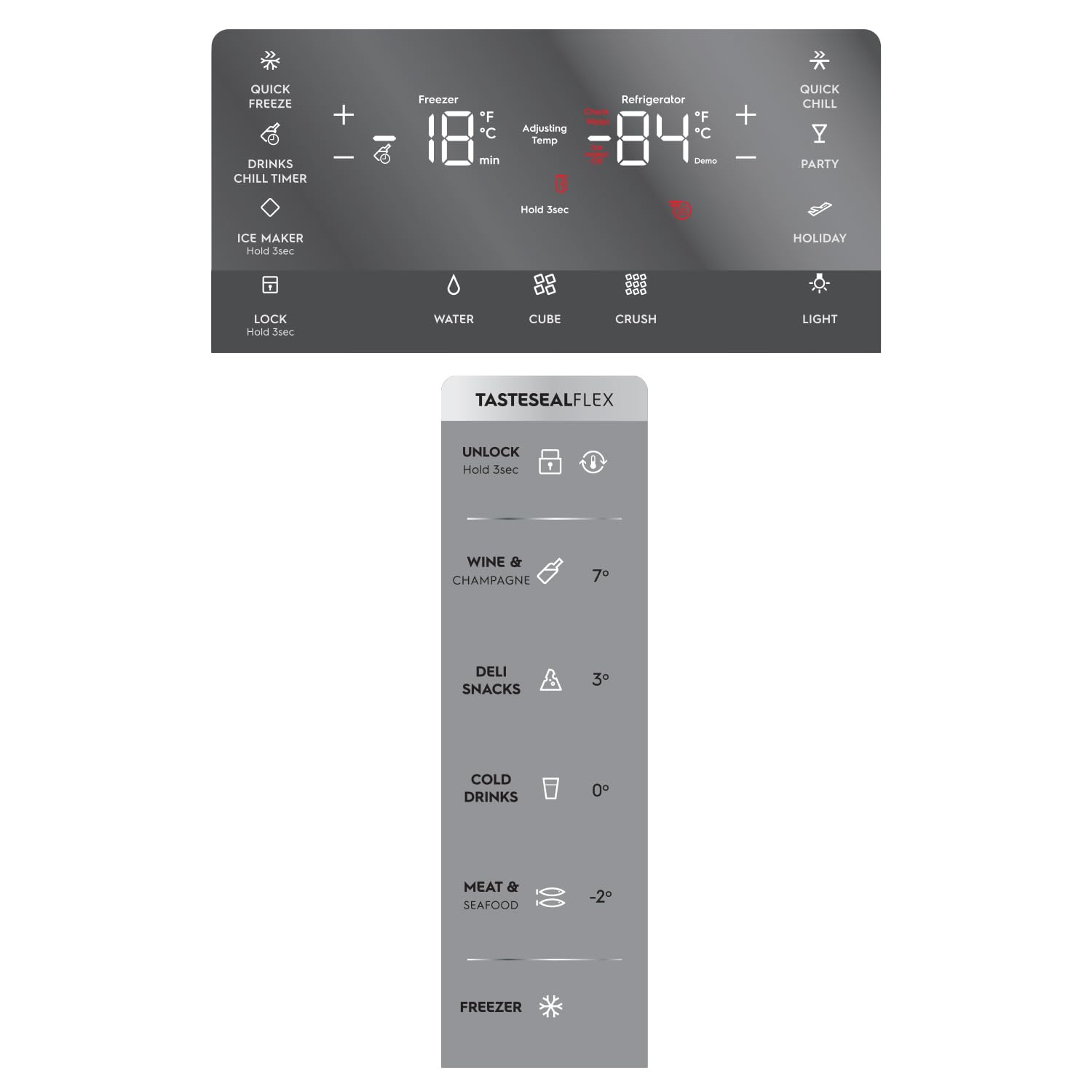 Electrolux 680L Frost Free Inverter French Door Refrigerator, TasteSealFlex, TwinTech Cooling System, Glossy Dark Grey Stainless Steel, UltimateTaste 900, EQE6879A-B 