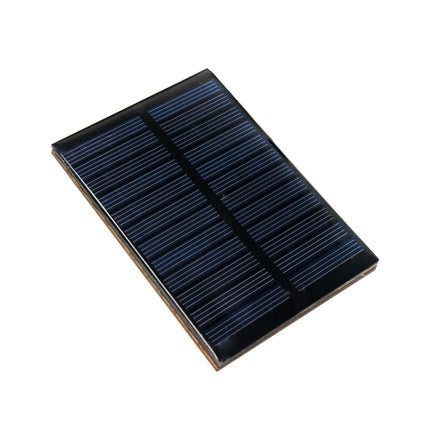 Electronic Spices 99 x 69 x 03 Mini Solar Panel With Mdf Base Diy Screw Type 6V-180 mA For school & Industrial Mini Science Robotic Projects (Square Shape) 