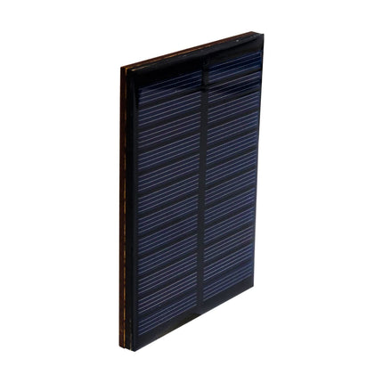 Electronic Spices 99 x 69 x 03 Mini Solar Panel With Mdf Base Diy Screw Type 6V-180 mA For school & Industrial Mini Science Robotic Projects (Square Shape) 