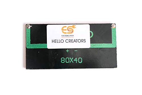 Electronic spices solar for DIY, solar panel 6v- 60 mah, 80mm*40mm*03mm, 2 leds,1 ON/OFF, wire connect with solar 