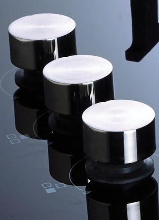 Elica 60cm 3 Burner Auto Ignition Hob | RG FLEXI HCT 360 DX LOTUS BK | Italian Sabaf Burners & Valves | Cast Iron Pan Support | Scratch-Resistant Black Glass | 2 Yr Warranty 