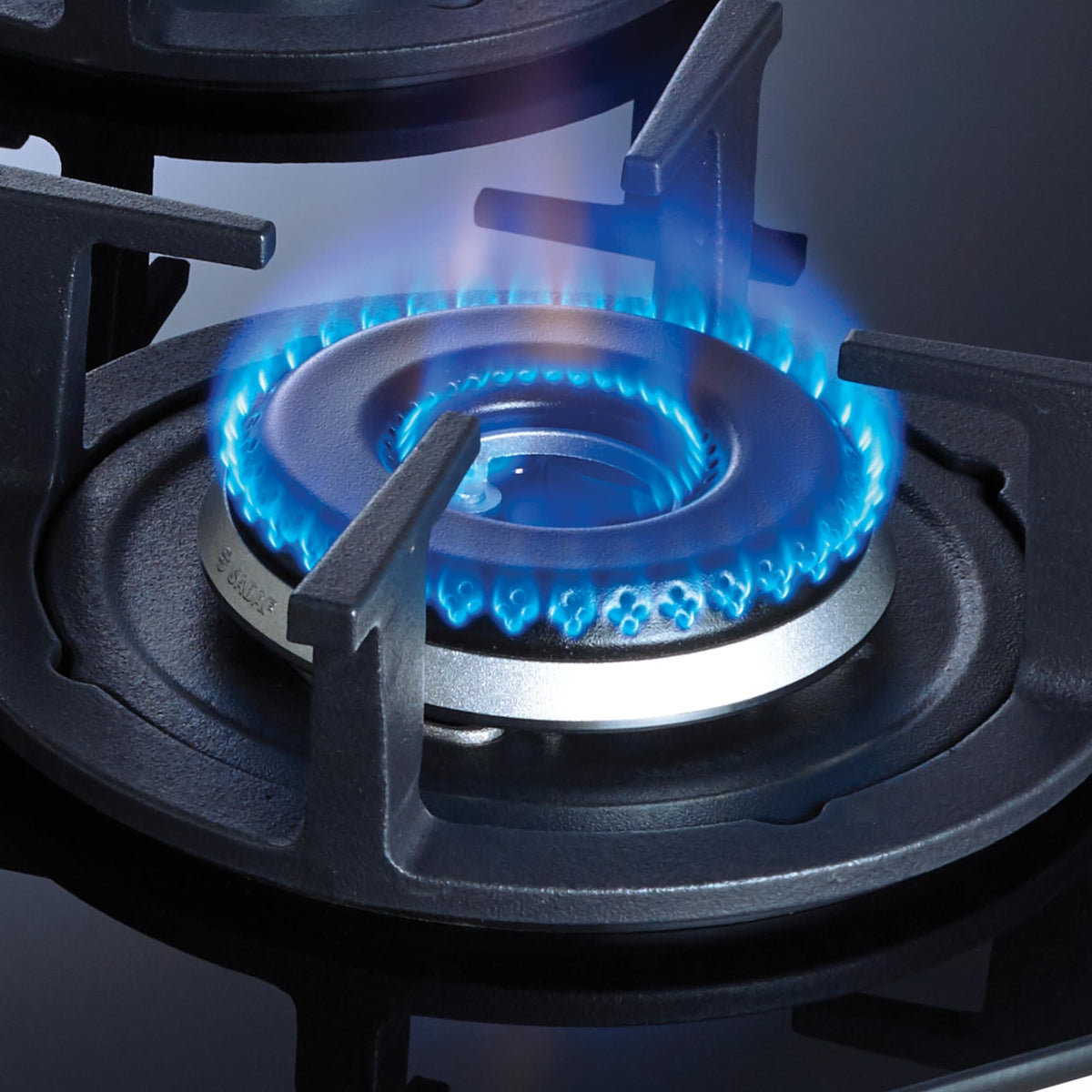 Elica 60cm 3 Burner Auto Ignition Hob | RG FLEXI HCT 360 DX LOTUS BK | Italian Sabaf Burners & Valves | Cast Iron Pan Support | Scratch-Resistant Black Glass | 2 Yr Warranty 