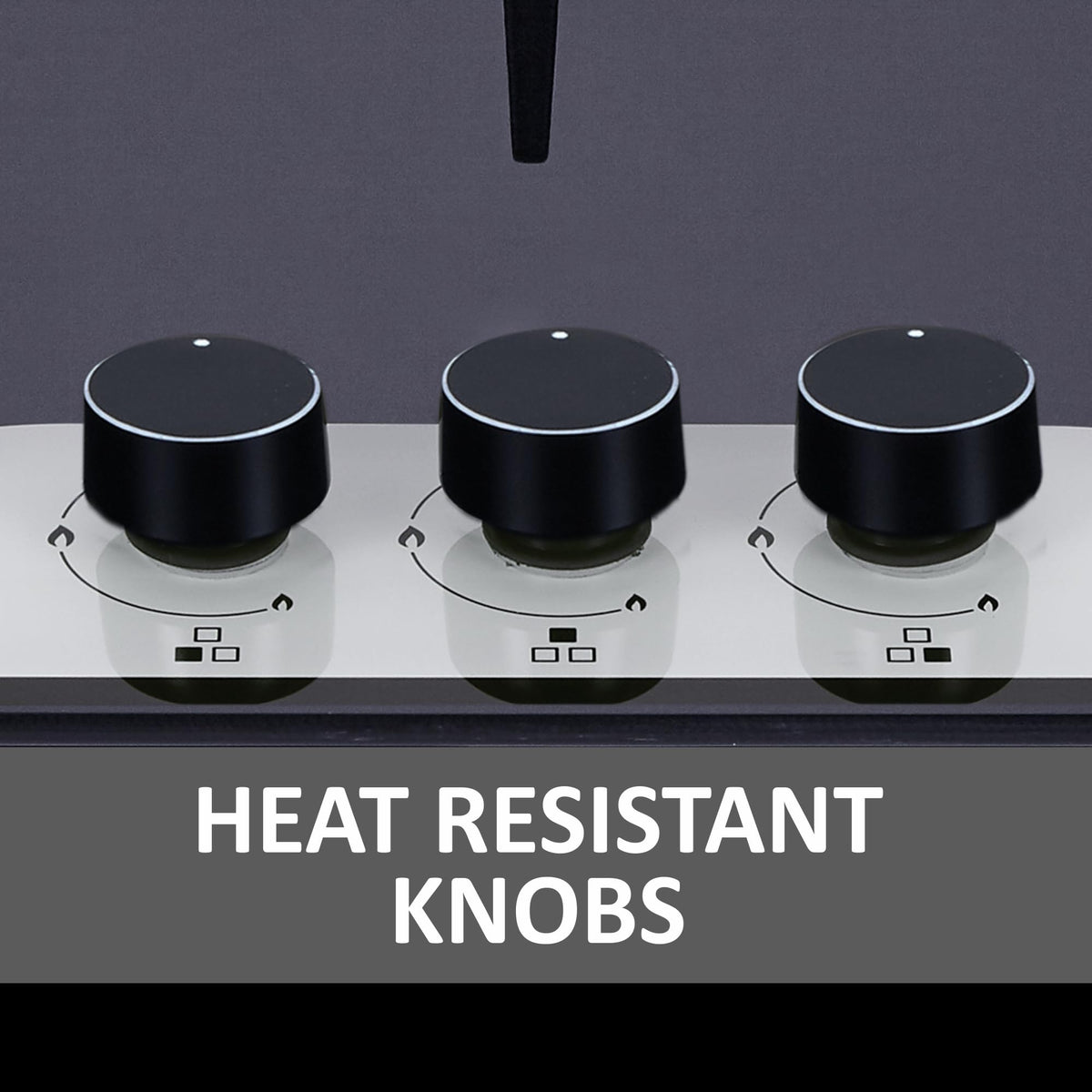 Elica 70cm 4 Burner Auto Ignition Hob | FLEXI HCT 470 DX LOTUS BK DUAL TONE | SABAF Burners | Cast Iron Pan Support | Dual Tone 8mm Toughened Glass | 5-Year Glass & Valve Warranty | Black 