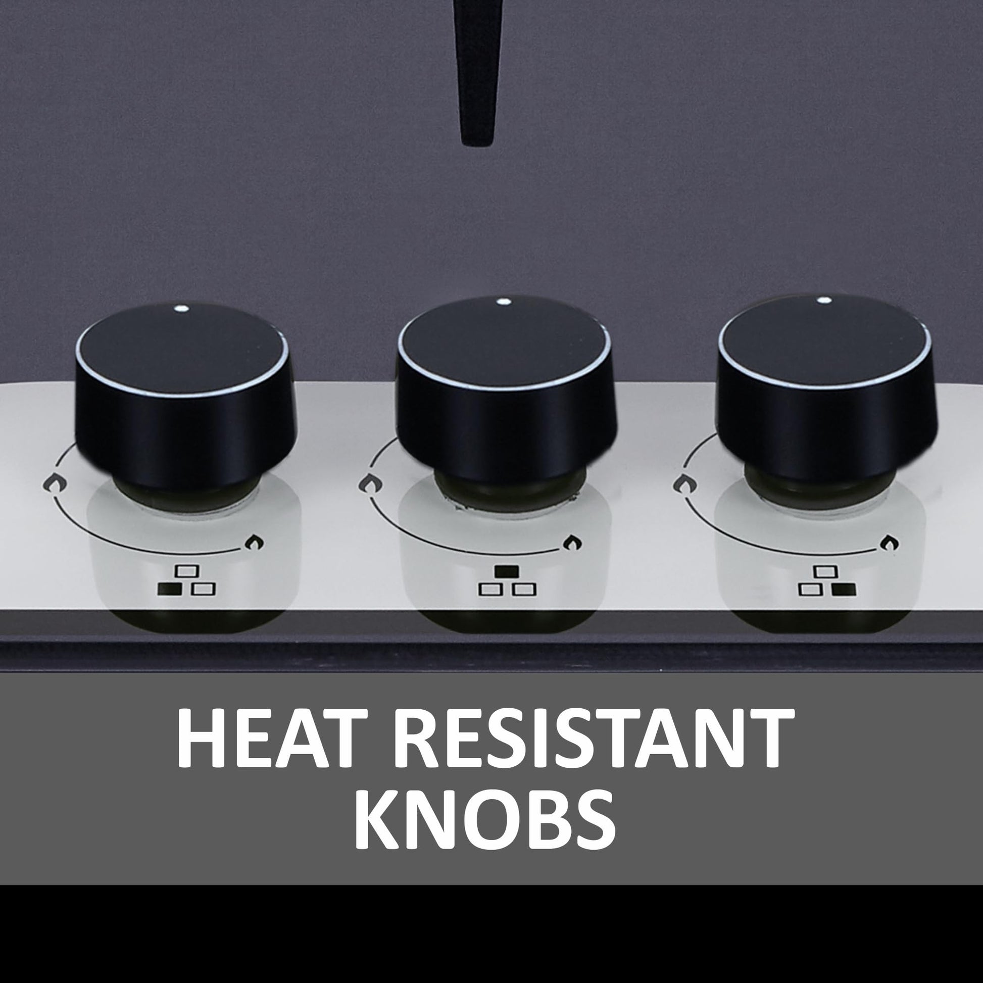 Elica 75cm 3 Burner Auto Ignition Hob | FLEXI HCT 375 DX LOTUS BK DUAL TONE | SABAF Burners | Cast Iron Pan Support | Dual Tone 8mm Toughened Glass | 5-Year Glass & Valve Warranty | Black 