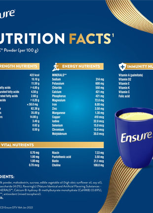 Ensure Complete & Balanced Nutrition Drink For Adults 2kg, Vanilla Flavour & Ensure Diabetes Care Nutrition to Help Control Blood Sugar Levels- Vanilla 400g Box 