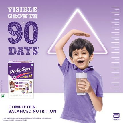 Ensure Complete & Balanced Nutrition Drink For Adults 2kg, Vanilla Flavour & Pediasure Health and Nutrition Drink Powder 1kg, Premium Chocolate Flavour Value Pack 