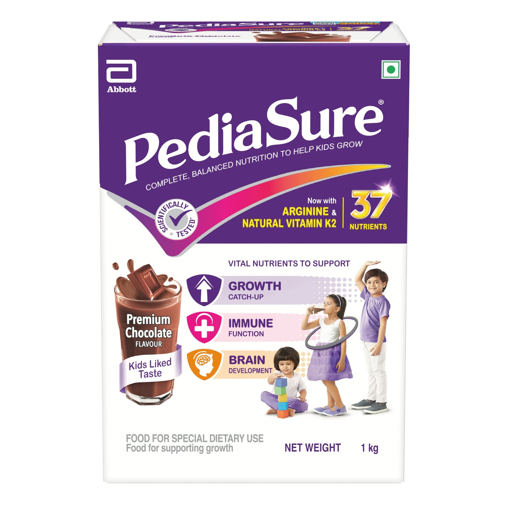 Ensure Complete & Balanced Nutrition Drink For Adults 2kg, Vanilla Flavour & Pediasure Health and Nutrition Drink Powder 1kg, Premium Chocolate Flavour Value Pack 