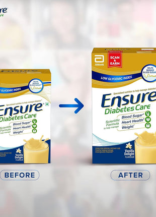 Ensure Diabetes Care- Nutrition to Help Control Blood Sugar Levels- 200gms (Vanilla Flavour) 