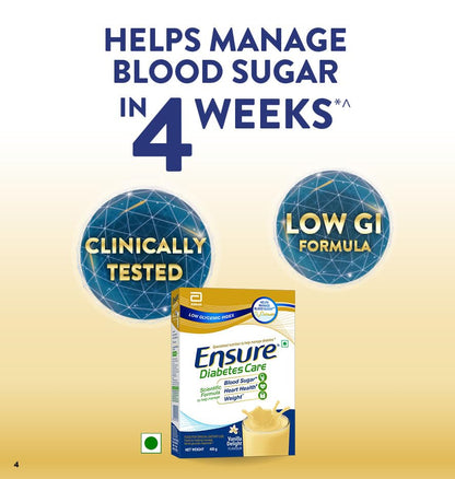 Ensure Diabetes Care- Nutrition to Help Control Blood Sugar Levels- 200gms (Vanilla Flavour) 