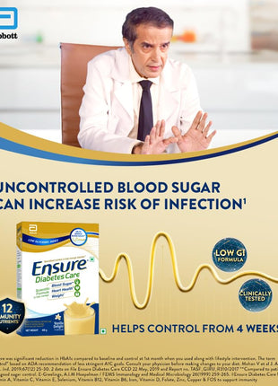 Ensure Diabetes Care- Nutrition to Help Control Blood Sugar Levels- 200gms (Vanilla Flavour) 
