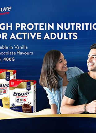 Ensure High Protein Drink for Physically Active Adults - Vanilla 400g, Red 