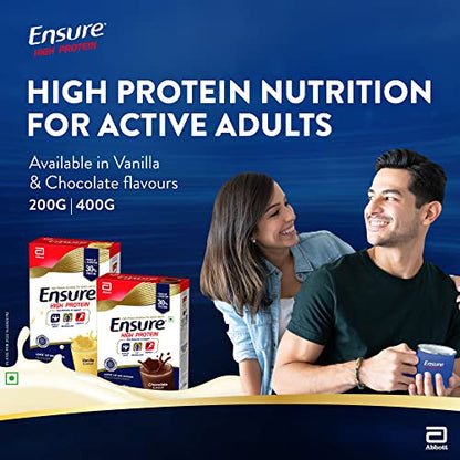 Ensure High Protein Drink for Physically Active Adults - Vanilla 400g, Red 