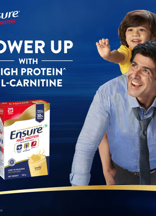 Ensure High Protein Drink for Physically Active Adults - Vanilla 400g, Red 